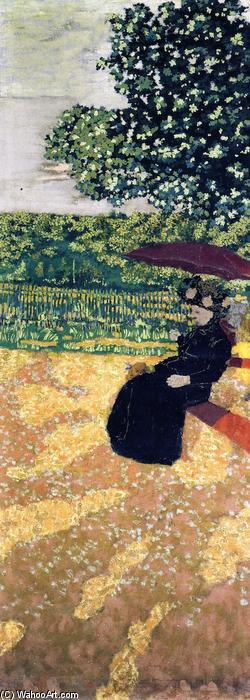 The Public Gardens - The Red Parasol — Jean-édouard Vuillard