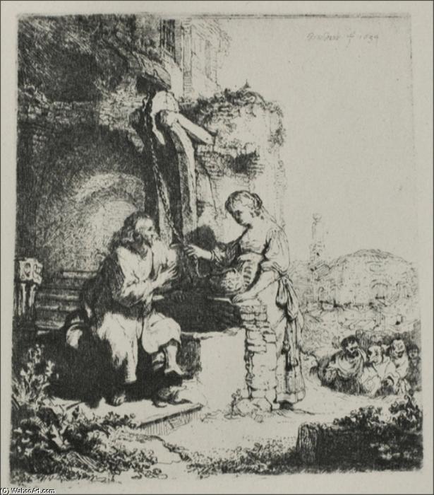 La Mujer Samaritana - Entre Las Ruinas — Rembrandt Van Rijn