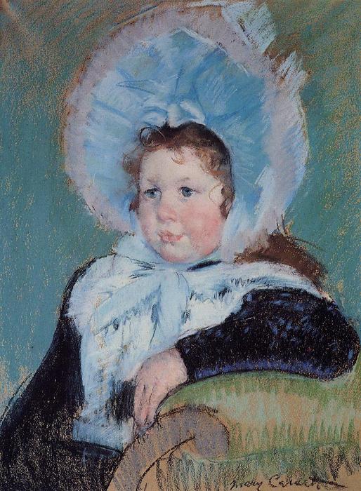Dorothy In A Very Large Bonnet And A Dark Coat — Mary Stevenson Cassatt