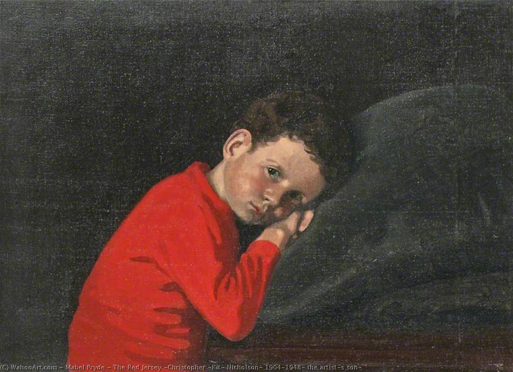 The Red Jersey (christopher 'kit' Nicholson, 1904–1948, The Artist's Son) — Mabel Pryde