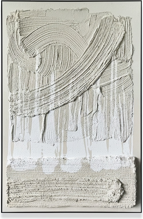 Textured Abstract Canvas Wall Art - Hand-painted Modern Decor