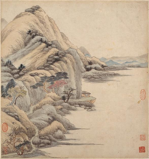 清 王鑑 仿古山水圖 冊 紙本 Landscapes In The Styles Of Ancient Masters — Wang Jian