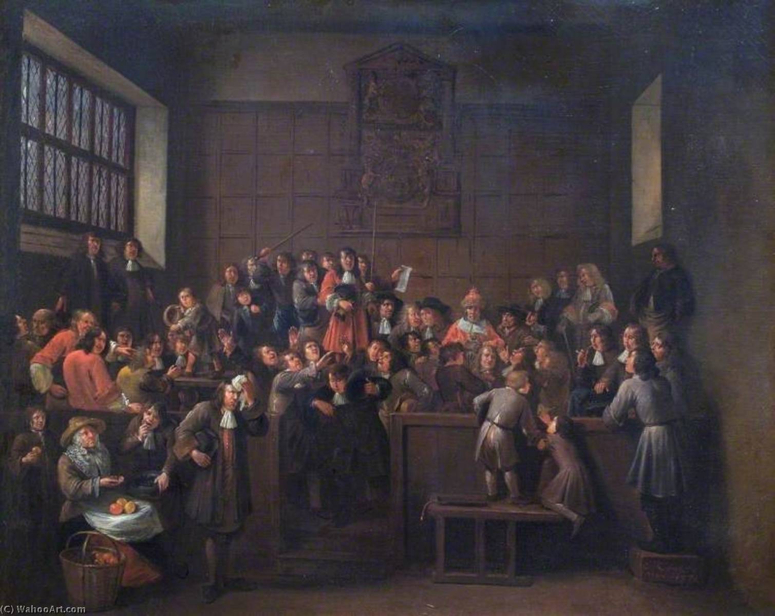 The Election In The Guildhall Of Oxford, 14 March, 1688 (the Attempt By James Ii To Force Oxford City Council To Elect His Nominee As Alderman) — Egbert Van Heemskerck Ii