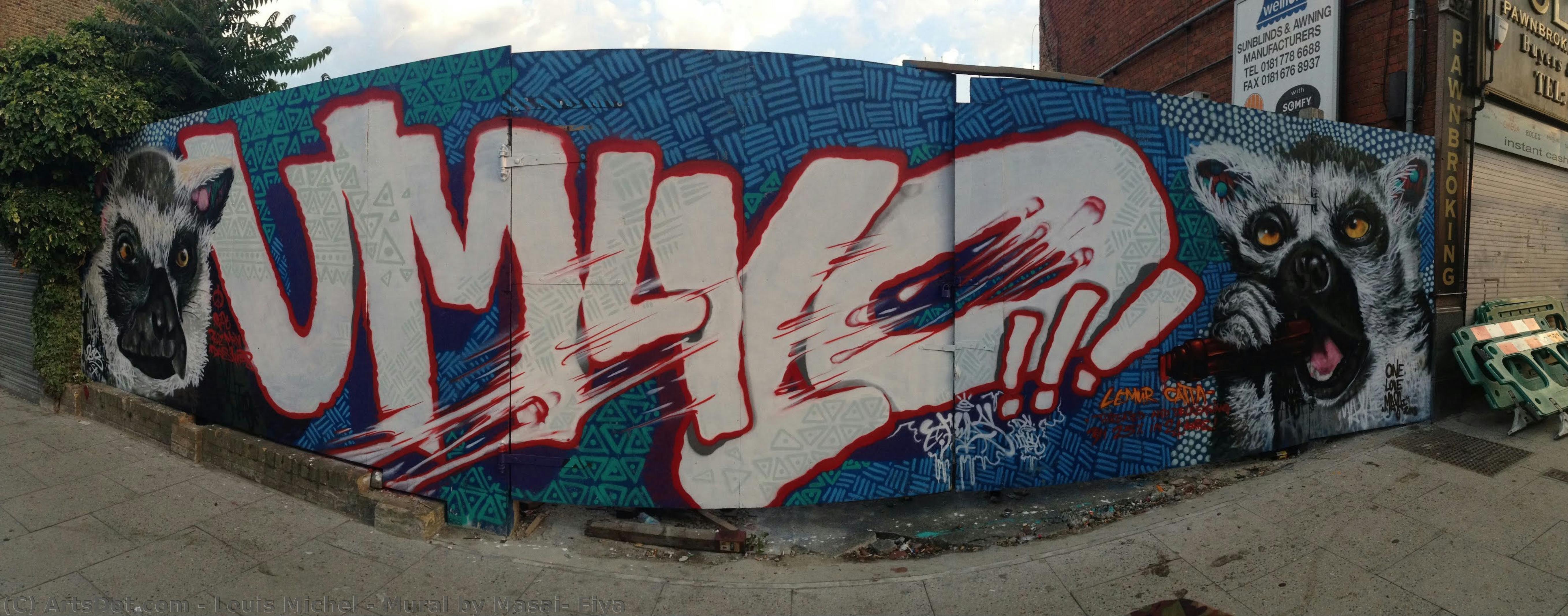 Mural By Masai, Fiya — Louis Masai