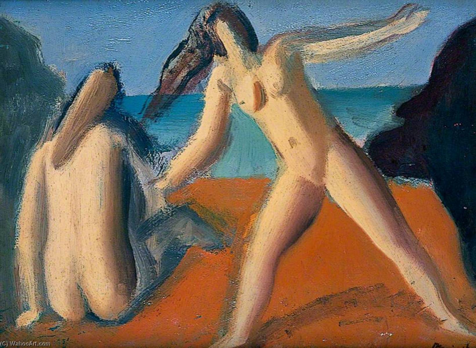 On The Beach, Spanish Bathers — Бернард Меньинский