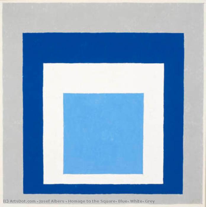 Homage To The Square: Blue, White, Grey — Josef Albers
