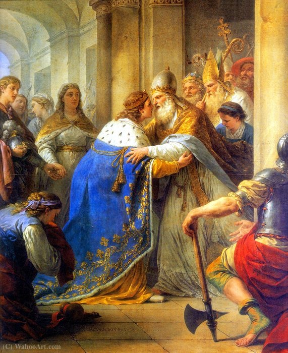 Entrevue De Saint Louis, Roi De France, Et Du Pape Innocent Iv — Луј Жан Франсоа Лагрене