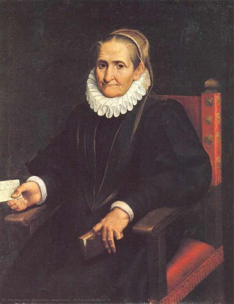 Selbstporträt Im Alter Von 78 — Sofonisba Anguissola