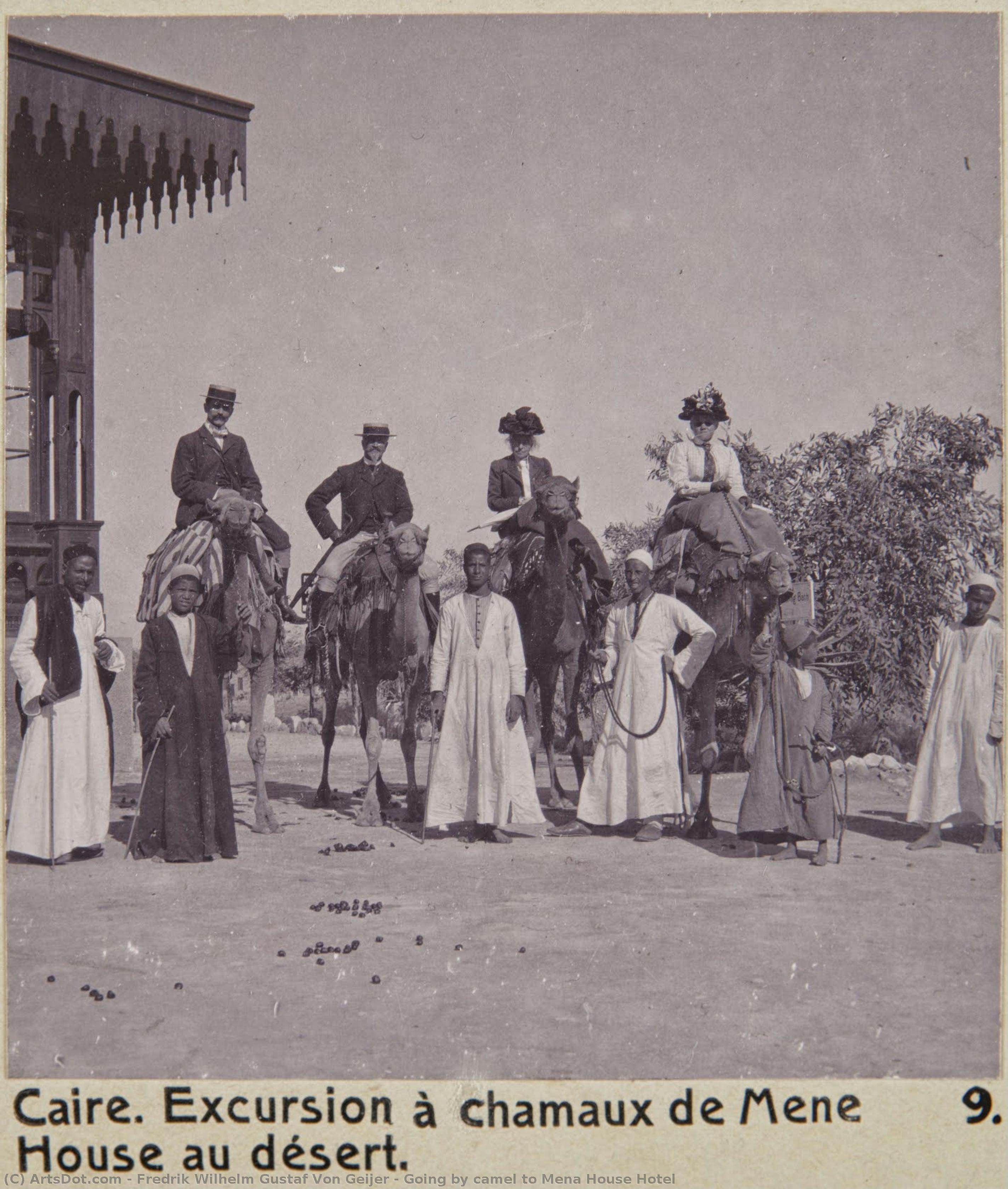 Going By Camel To Mena House Hotel — Fredrik Wilhelm Gustaf Von Geijer