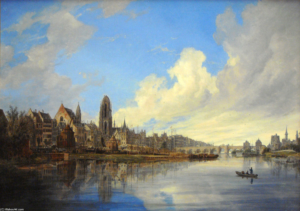 View Of Frankfurt — Domenico Quaglio