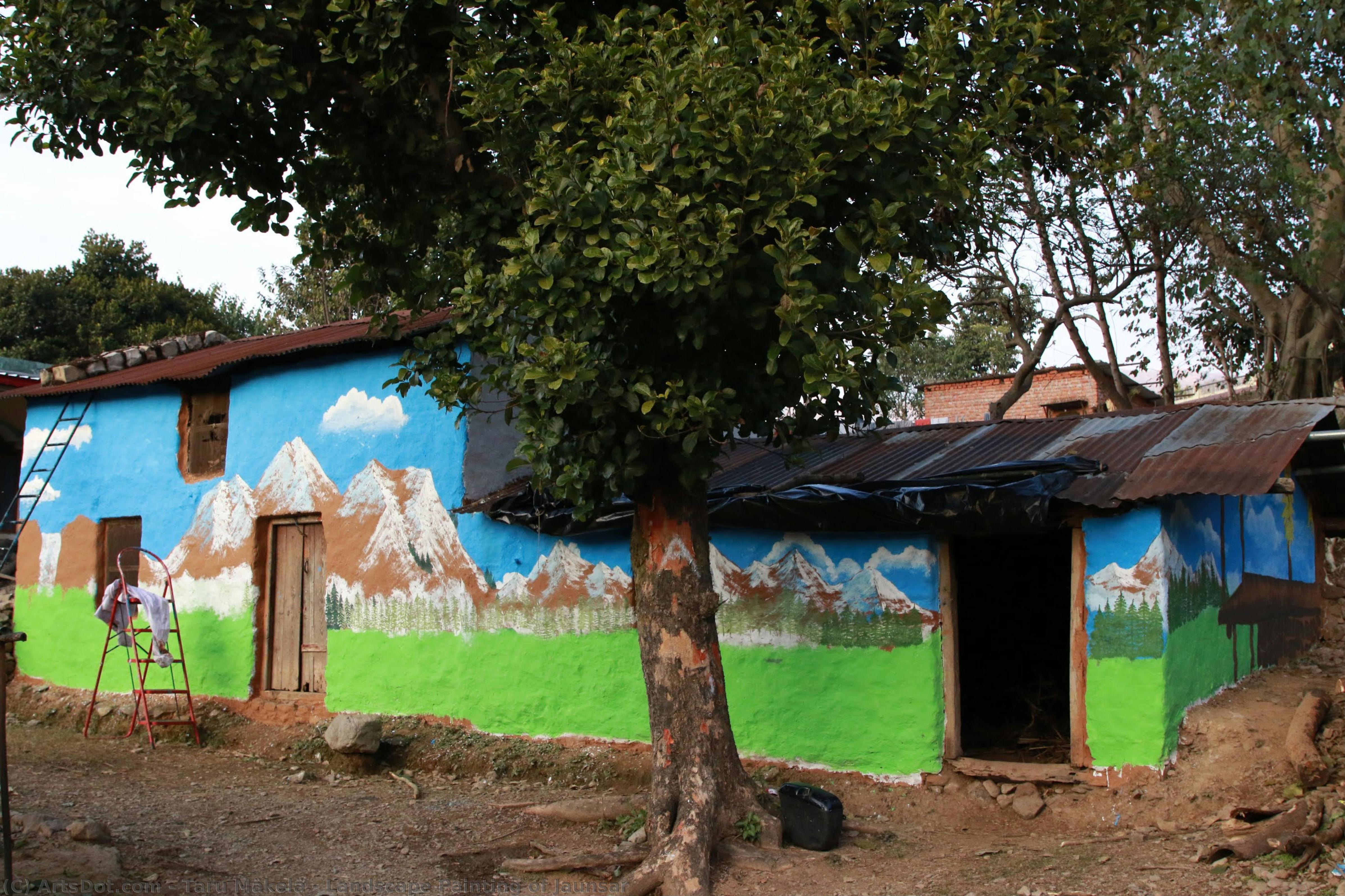Landscape Painting Of Jaunsar — Taru Mäkelä