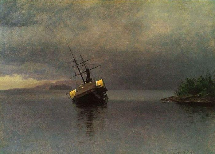 Ship Sailing To The Storm — Albert Bierstadt