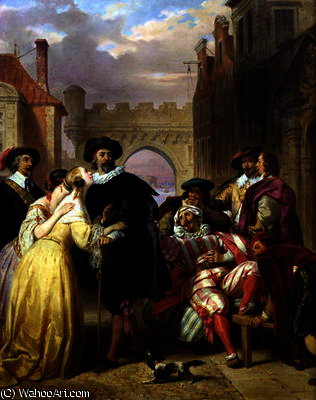 The Final Scene Of 'les Fourberies De Scapin' — Eugene Francois Marie Joseph Deveria