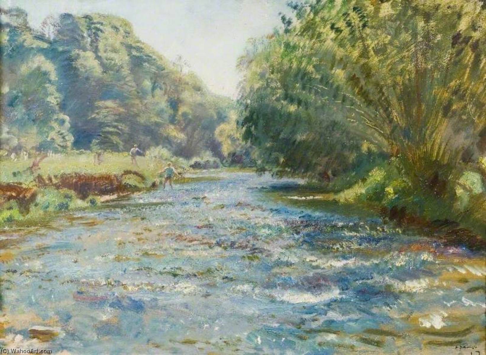 Die Barle Bei Brightworthy, Withypool, Exmoor — Sir Alfred James Munnings