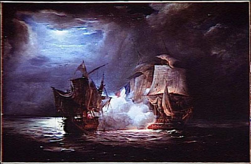 Combat De La Fregate La Venus Contre Les Anglais.16 Septembre 1809 — Pierre Julien Gilbert