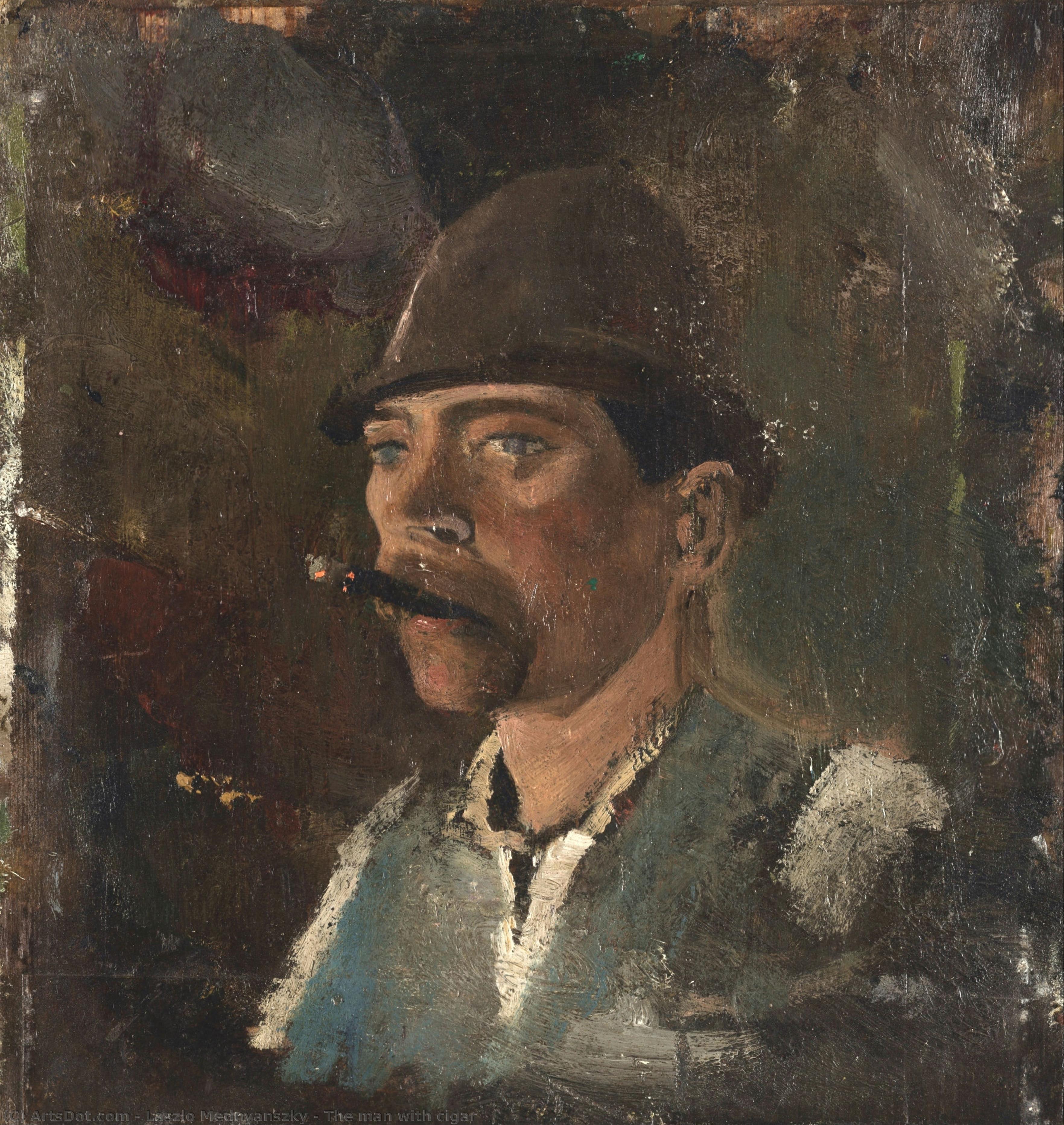 The Man With Cigar — László Mednyánszky