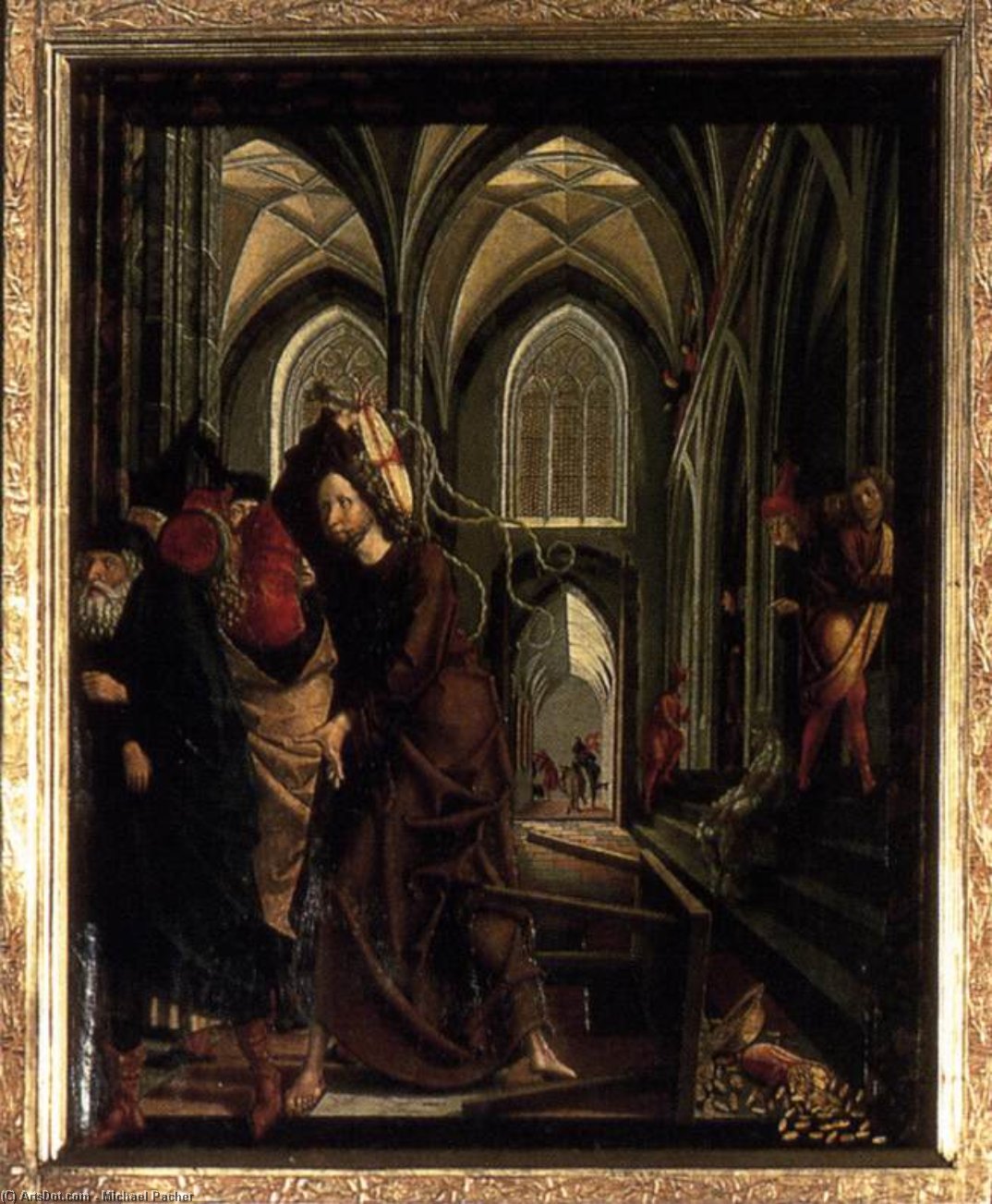 St Wolfgang Altarpiece: Purification Of The Temple — Mihael Paher