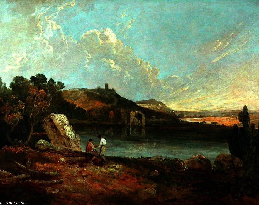 Italian Lake Scene — Richard Wilson