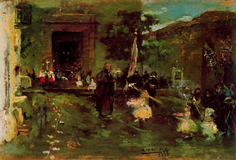 Procession Of Christ In Godella — Ignacio Pinazo Camarlench