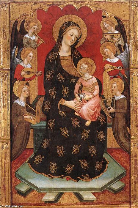Madonna With Angels Playing Music — Pere Serra