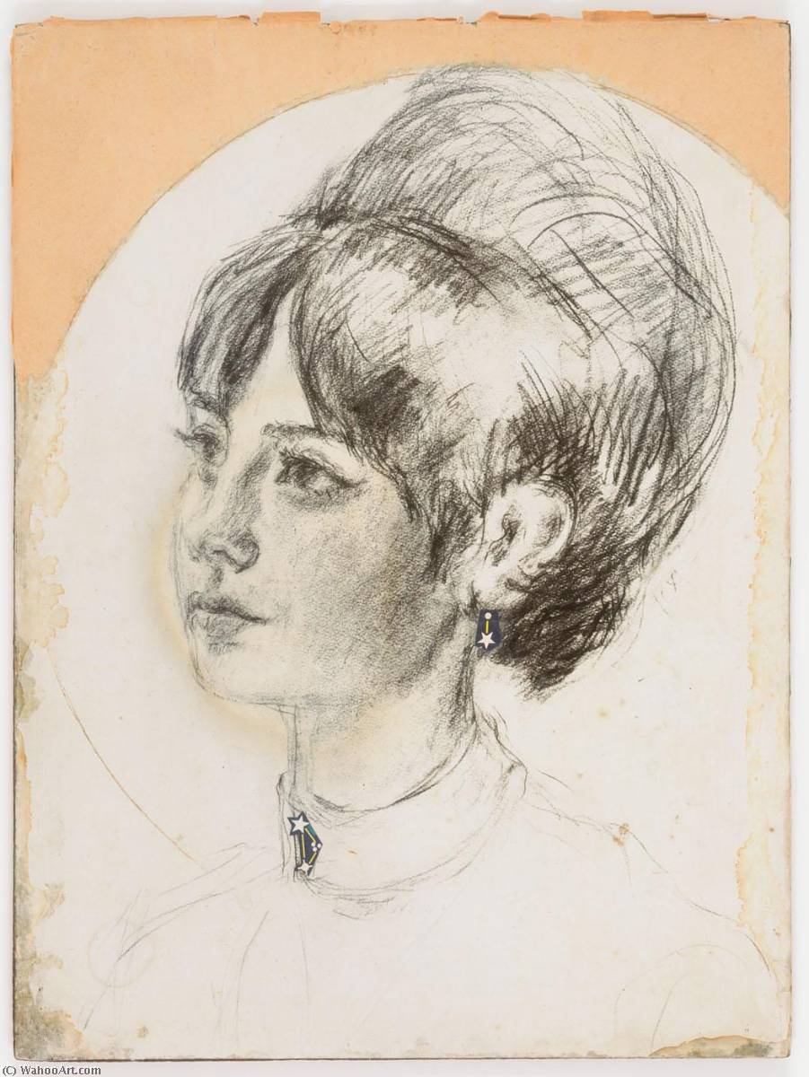 Untitled (young Female With Bouffant Hairdo) — Joseph Cornell