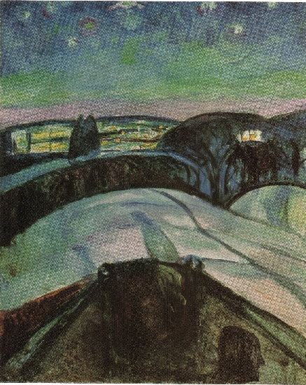 02 Starry Night — Едвард Мунх