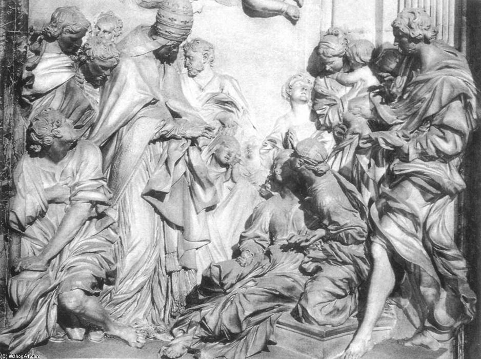 The Death Of St Cecilia (detail) — Antonio Raggi