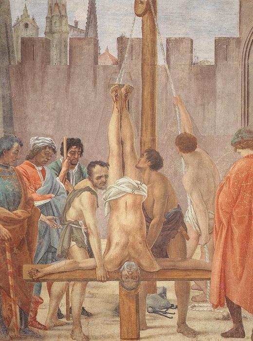 Disputation With Simon Magus And Crucifixion Of Peter (detail) — Filippino Lippi