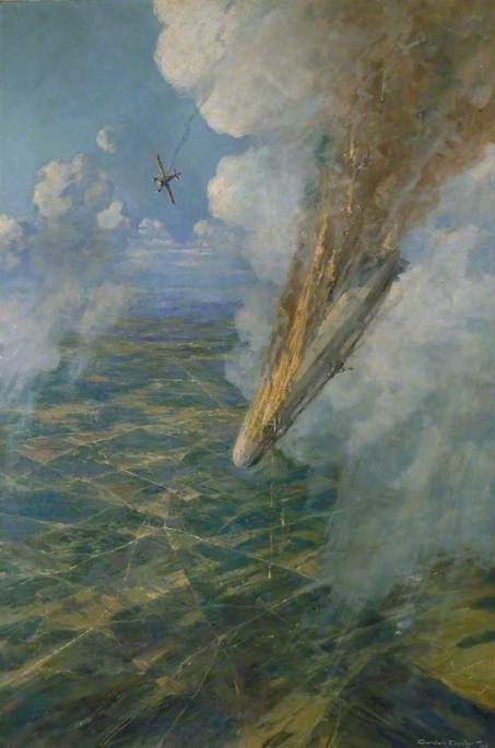 Lieutenant Warneford's Great Exploit The First Zeppelin To Be Brought Down By Allied Aircraft, 7 June 1915 — Frederick Gordon Crosby