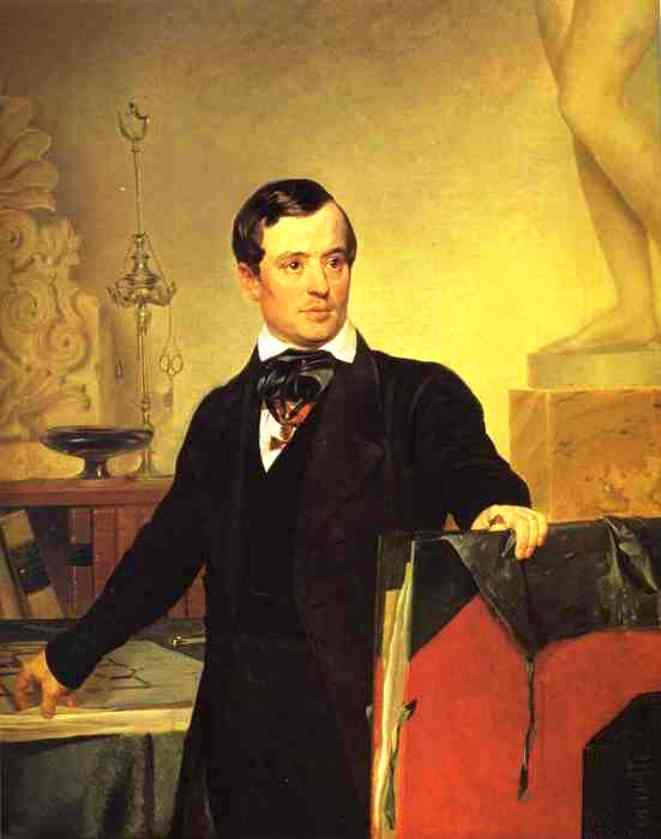 Portrait Of The Architect And Painter Alexander Brulloff — Karl Pavlovich Brulloff