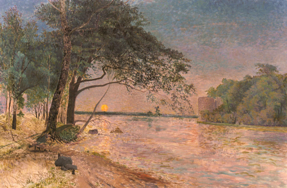 View Of Kronenberg Castle At Sunset — Alfred Wahlberg