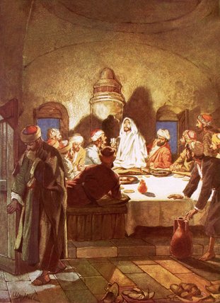 Jesus Breaking Bread And Giving His Disciples The Cup — William Brassey Hole