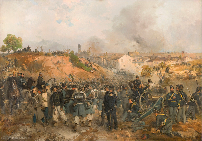 The Taking Of Palestro Of May 30, (1859) — Girolamo Induno