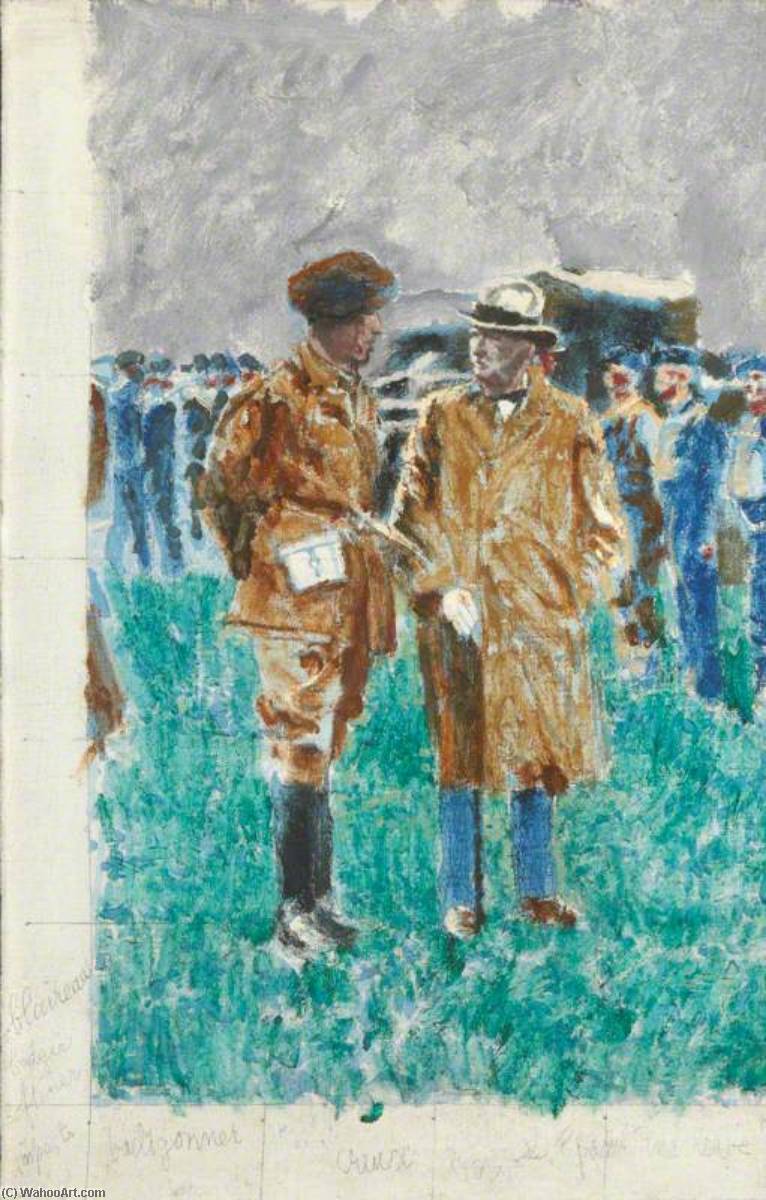 'painting Lesson From Mr Sickert' — Winston Spencer Churchill