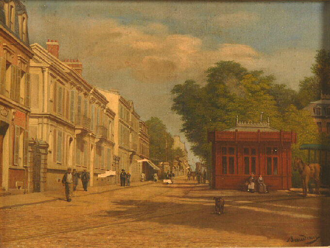 La Grille De L'avenue Duplessis (aujourd'hui Rue Du Maréchal Foch) — Baudran Auguste Alexandre