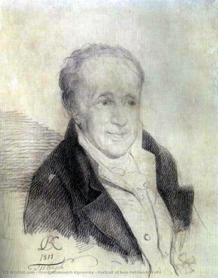 Portrait Of Ivan Petrovich Wolfe — Orest Adamovich Kiprensky