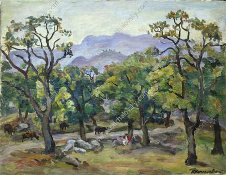 Crimea. Evening Landscape (yayla). — Pyotr Konchalovsky