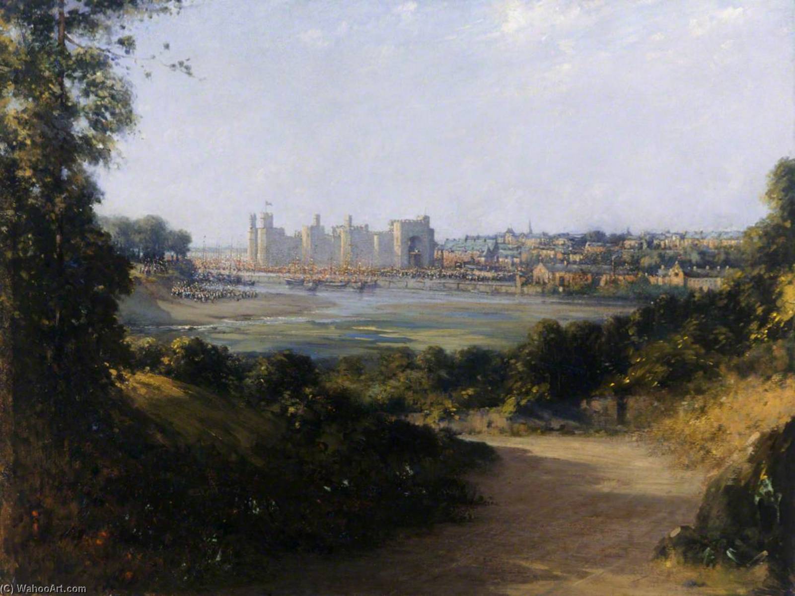 Caernarvon Castle At The Investiture — Joseph Alfonso Toft
