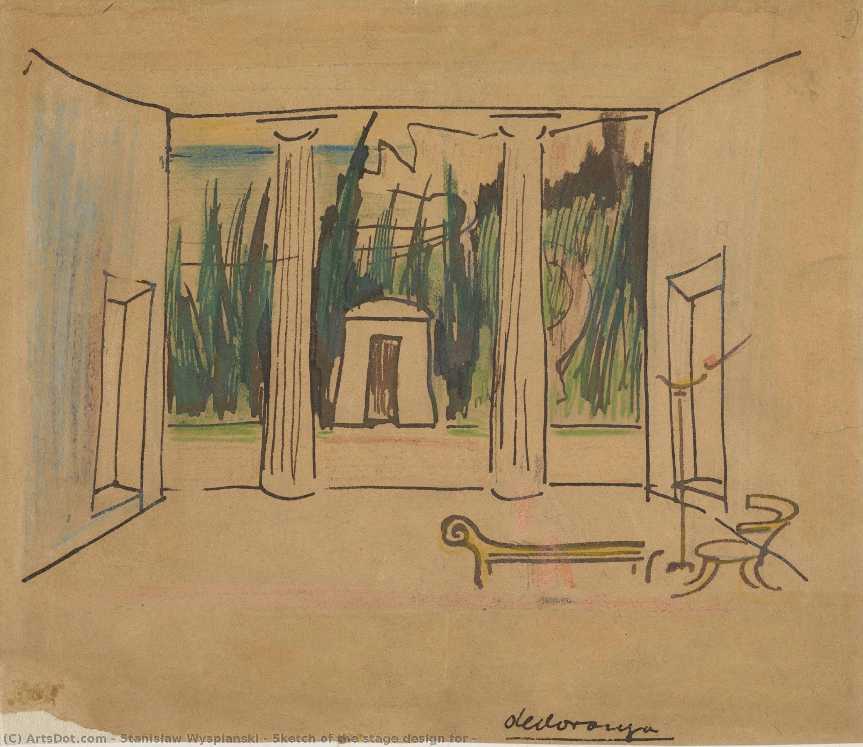 Sketch Of The Stage Design For — Stanislav Visjanski