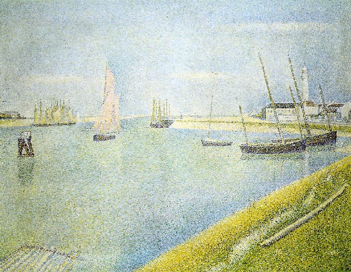 El Canal De Gravelines, Dirección Al Mar — Georges Pierre Seurat