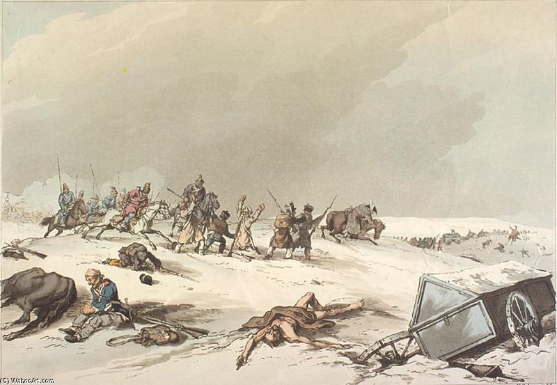 Etreat Of Napoleon Army From Moscow — John Augustus Atkinson