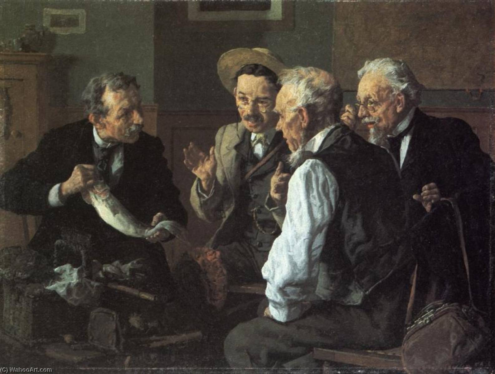 Discussing The Catch — Louis Charles Moeller