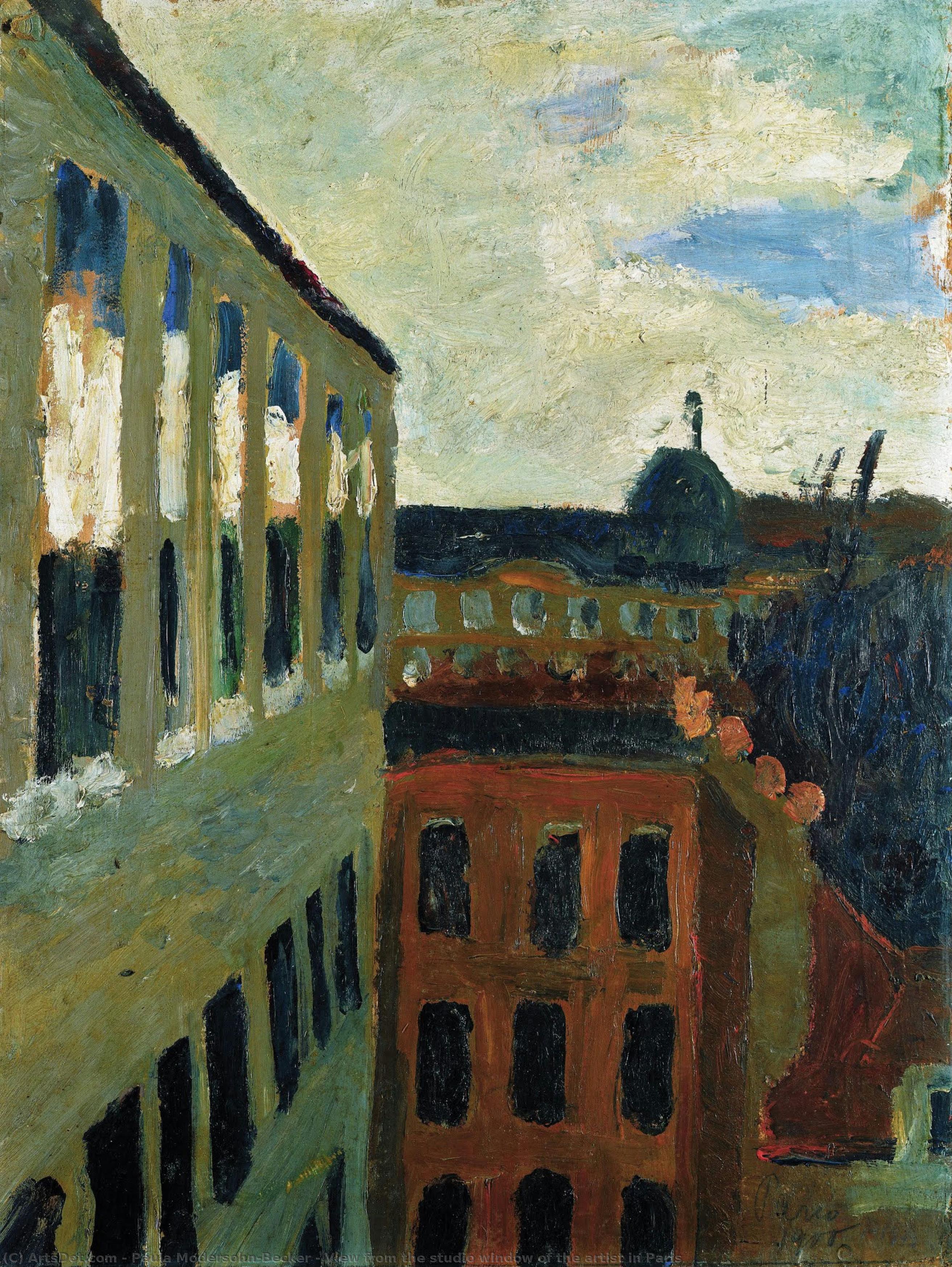 Blick Aus Dem Atelierfenster Der Künstlerin In Paris — Paula Modersohn-becker
