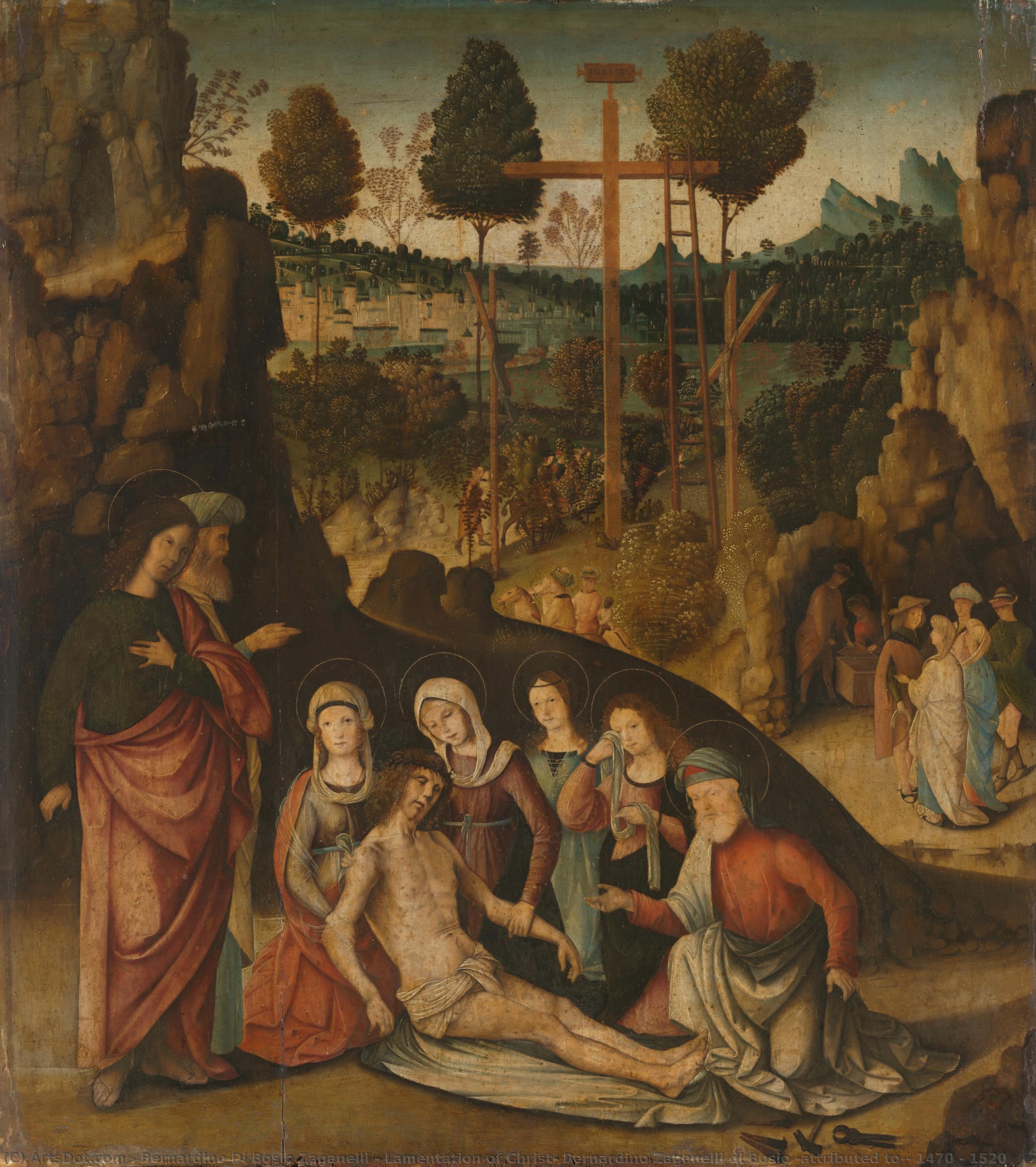 Lamentation Of Christ, Bernardino Zaganelli Di Bosio (attributed To), 1470 - 1520 — Bernardino Di Bosio Zaganelli