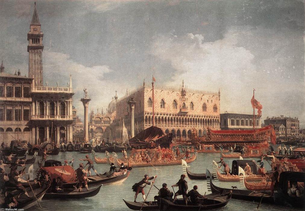 The Bucintore Returning To The Molo On Ascension Day — Giovanni Antonio Canaletto