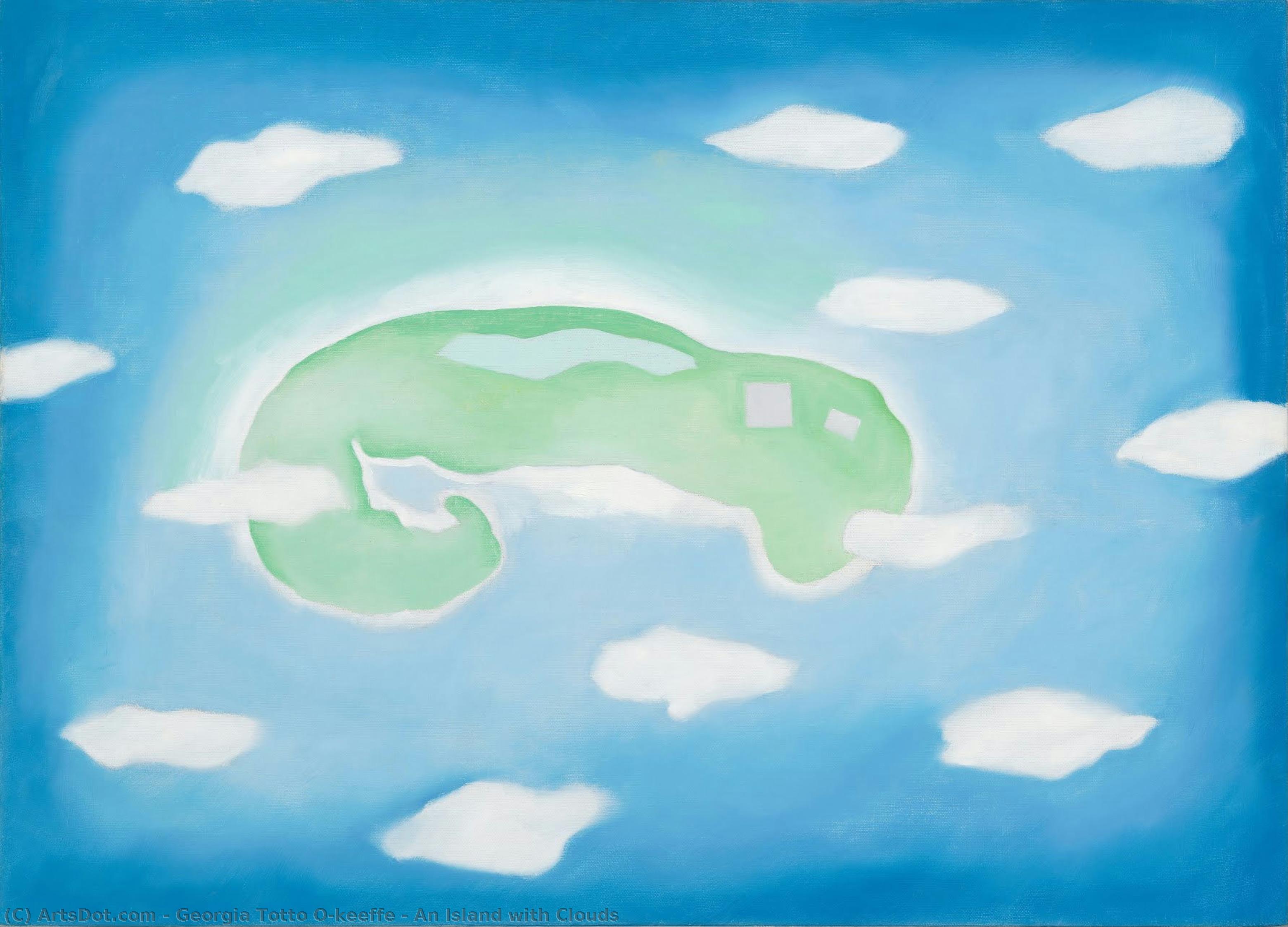 An Island With Clouds — Georgia O'keeffe
