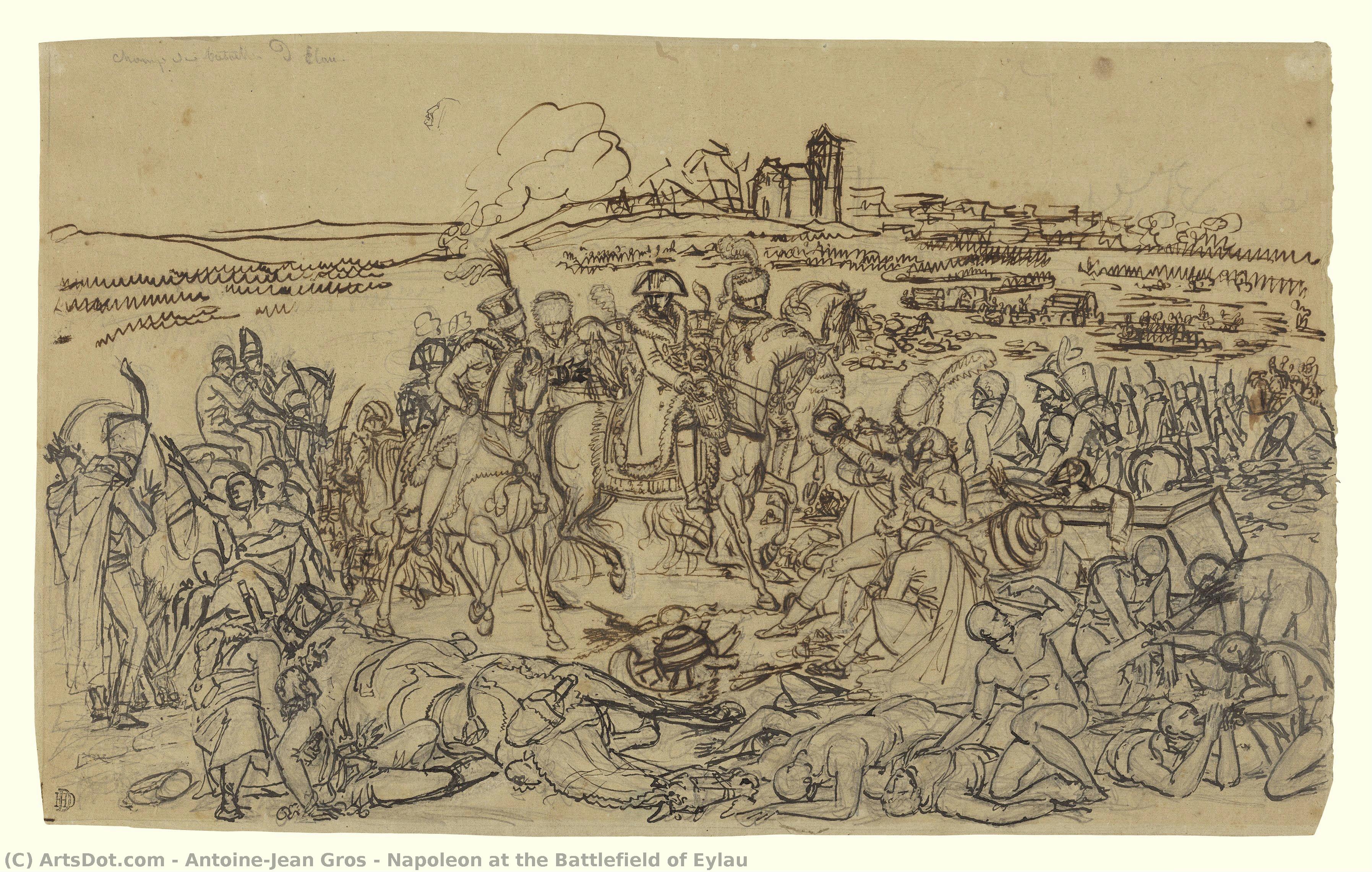 Napoleón En El Campo De Batalla De Eylau — Antoine-jean Gros