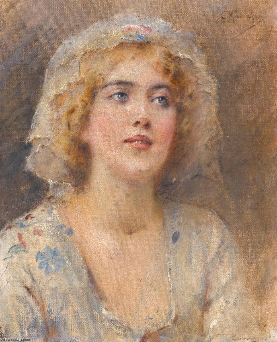 Portrait Of A Girl — Konstantin Yegorovich Makovsky
