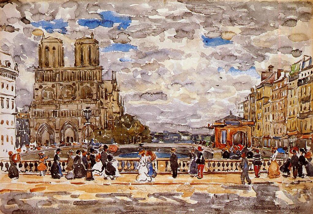 Notre Dame, Paris — Maurice Brazil Prendergast