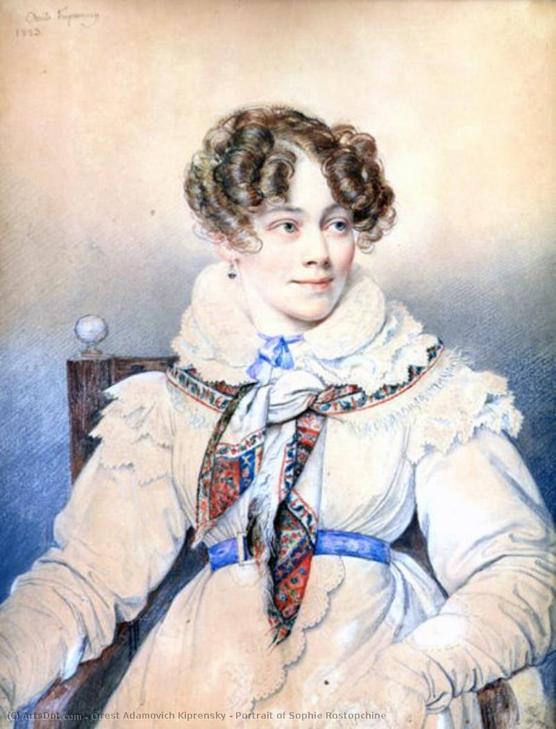 Portrait Of Sophie Rostopchine — Orest Adamovich Kiprensky